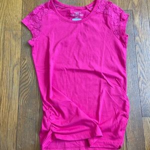 🌞French Toast girls 10/12 lace cap sleeve tee.🌞